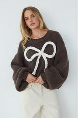 Elliana Knit Bow Sweater