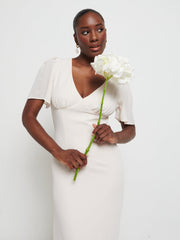 Edie Chiffon Maxi Bridesmaids Dress - Champagne