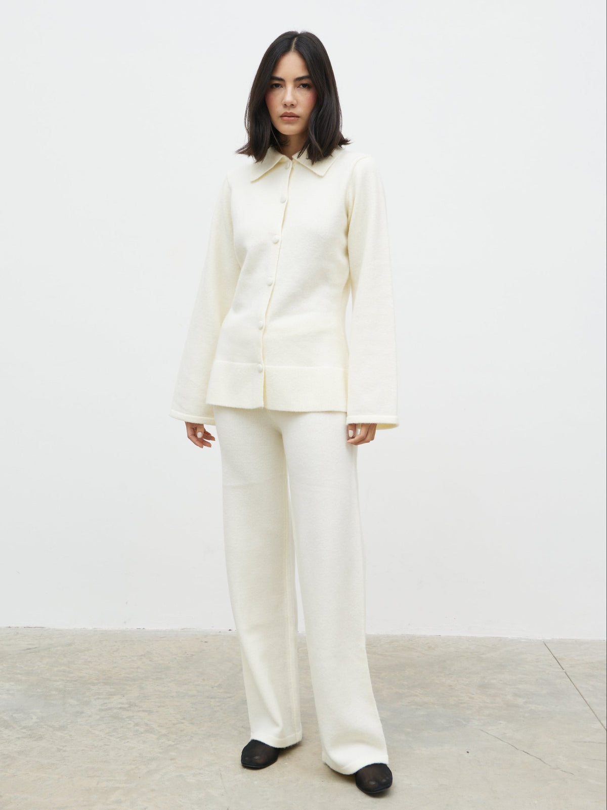 Ellice Knit Trousers - Cream