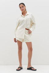 Emery Boxy Shorts - Cream
