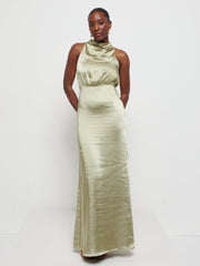 Farrah Maxi Bridesmaid Dress - Matte Olive