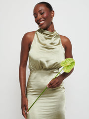 Farrah Maxi Bridesmaid Dress - Matte Olive