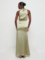 Farrah Maxi Bridesmaid Dress - Matte Olive