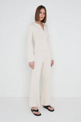 Hayden Knit Trousers - Cream
