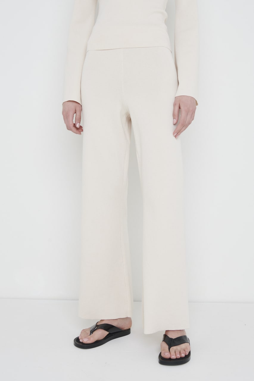Hayden Knit Trousers - Cream