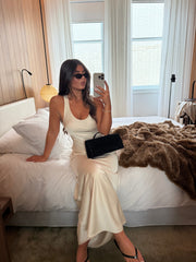 Breya Sleeveless Slip Maxi Dress - Oyster