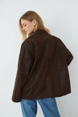 Katniss Oversized Suede Jacket