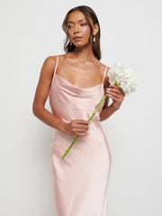 Keisha Maxi Bridesmaid Dress - Matte True Blush