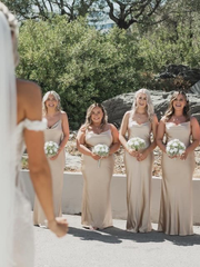 Keisha Maxi Bridesmaid Dress - Matte Bronze