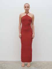 Khloe Knit Maxi Dress - Dusky Rose