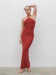 Khloe Knit Maxi Dress - Dusky Rose