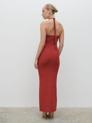 Khloe Knit Maxi Dress - Dusky Rose