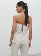 Layton Bandeau Waistcoat - Natural