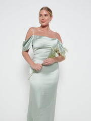 Lucette Recycled Maxi Bridesmaid Dress - Sage
