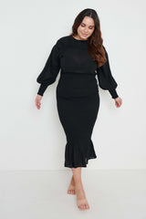 Lucille Midaxi Dress- Black