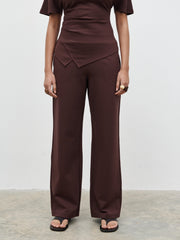 Marni Straight Leg Jersey Trousers - Brown
