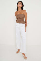Matilda Corset Blouse - Brown