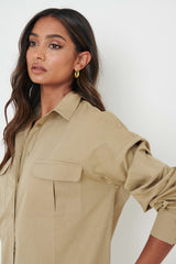 Max Utility Shirt - Pale Olive Grey
