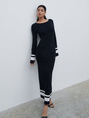 Milana Midaxi Knit Dress - Black
