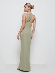 Milly Chiffon Bridesmaid Dress - Olive