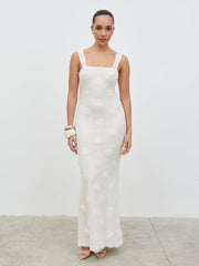 Nancie Floral Maxi Dress - Cream