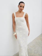 Nancie Floral Maxi Dress - Cream