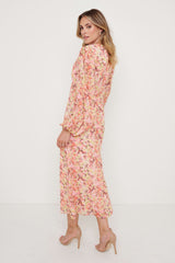 Naya Midaxi Dress - Abstract Floral