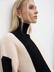 Nayah Jumper - Black and Cream Stripe