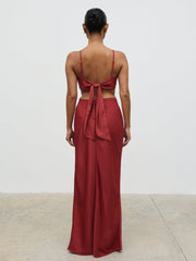 Nellie Cut Out Maxi Dress - Rust