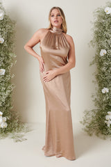 Odelle Maxi Bridesmaid Dress - Matte Mocha