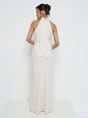Odelle Chiffon Maxi Bridesmaid Dress - Champagne