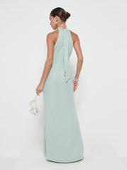 Odelle Chiffon Maxi Bridesmaid Dress - Sage