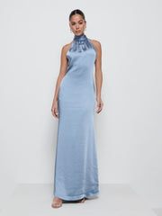 Odelle Maxi Bridesmaid Dress - Dusty Blue