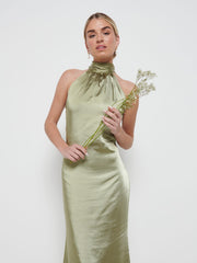 Odelle Maxi Bridesmaid Dress - Matte Olive