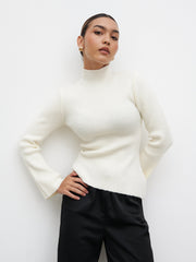Odyssey A-Line Knit Jumper - Cream