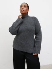 Odyssey A-Line Knit Jumper Curve - Charcoal