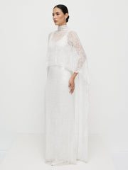 Palma Embellished Cape - Ivory