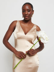 Piper Maxi Bridesmaid Dress - Matte Bronze