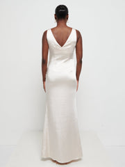 Piper Maxi Bridesmaid Dress - Matte Champagne