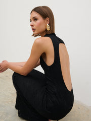 Rosalee Lace Maxi Dress - Black
