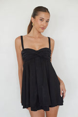 Suki Twist Babydoll Mini Dress