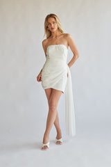Ariana Strapless Draped Mini Dress