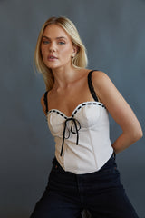 Ayla Contrast Corset Top