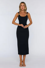 Looks Like Success Midi Dress Black